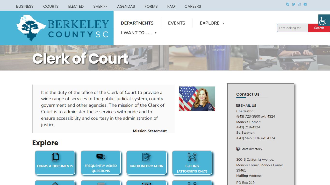 Clerk of Court – Berkeley County Website